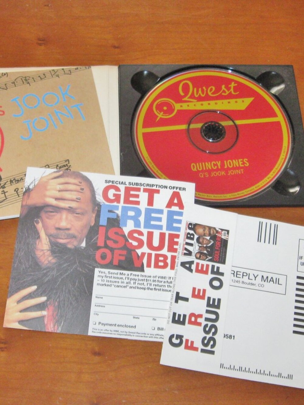 Quincy Jones Q's Jook Joint CD Various Artist Quest Records Vintage Music CD